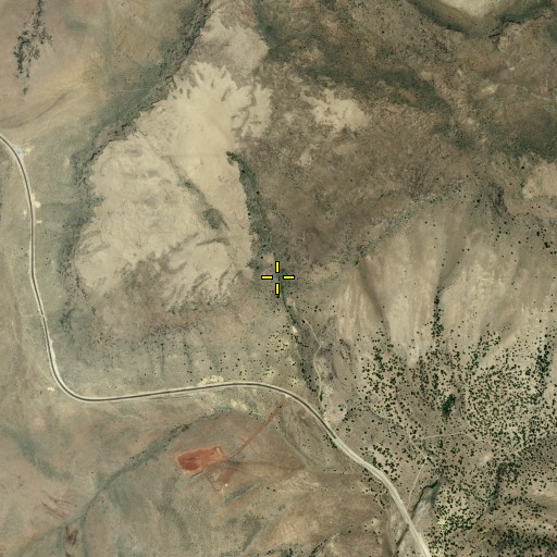 Aerial/Satellite Image of Upper Post Corral Spring, NV