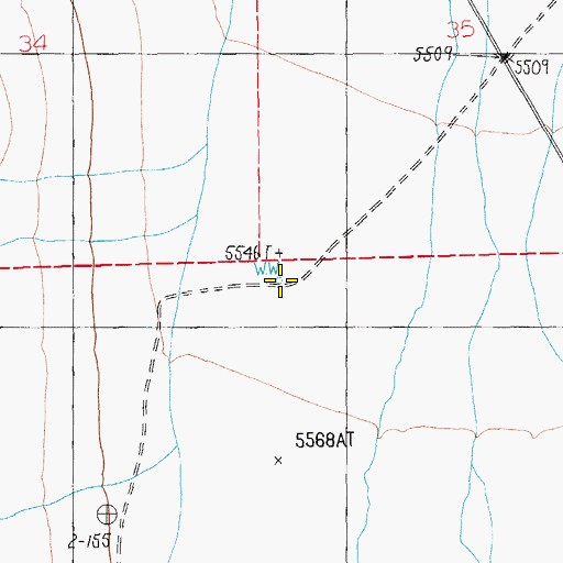 Topographic Map of Uhalde Well, NV
