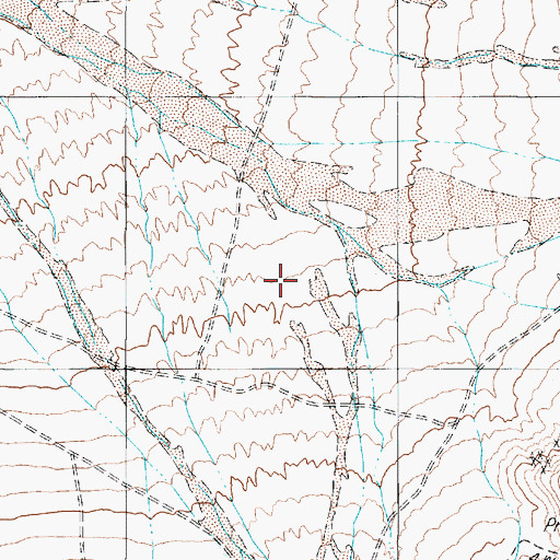 Topographic Map of Weepah Mining District, NV