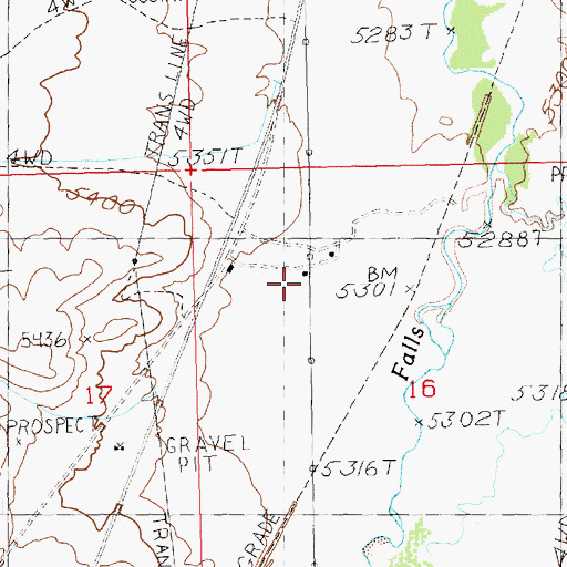Topographic Map of Middle Stacks Ranch, NV