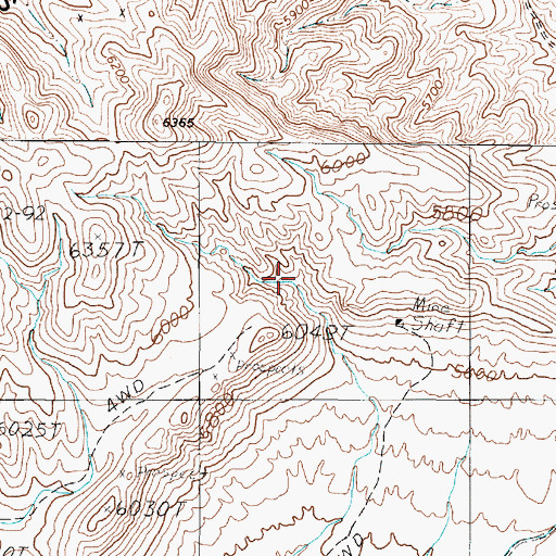 Topographic Map of Lodi Mining District, NV