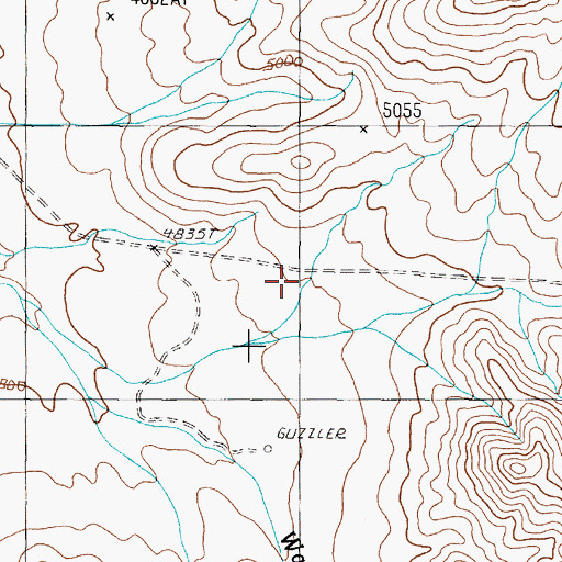 Topographic Map of Cox Station (historical), NV