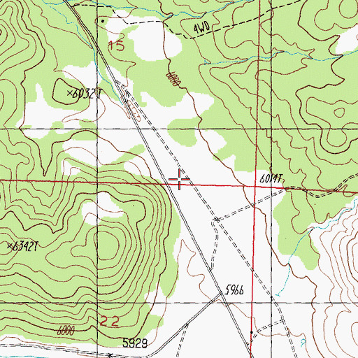Topographic Map of Carter Canyon, NV