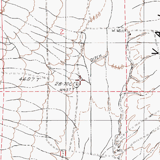 Topographic Map of Guthrie Ranch, NV