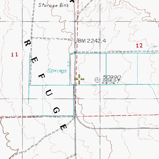 Topographic Map of Davis Ranch Spring, NV