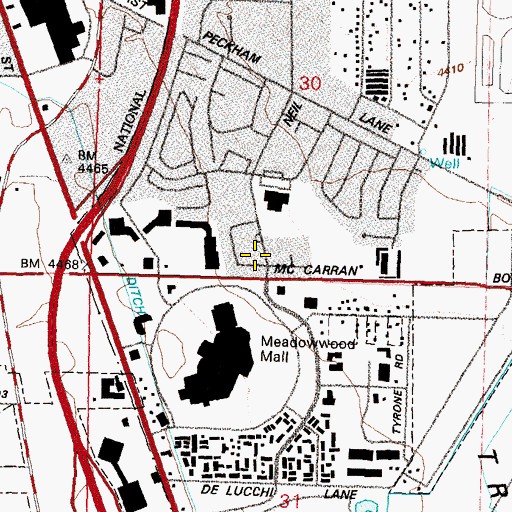 Topographic Map of A Plus Learning Center, NV