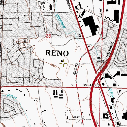 Topographic Map of University Farm Well, NV