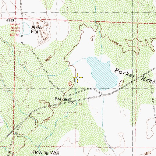 Topographic Map of Buffalo Spring, NV