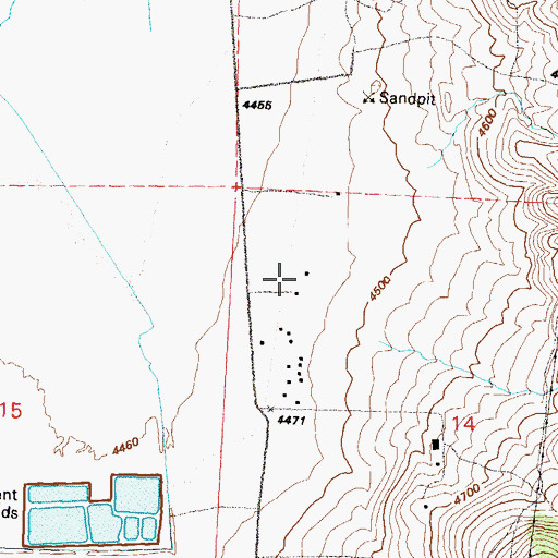 Topographic Map of LeCroix Well, NV