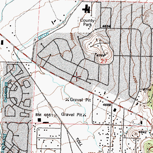 Topographic Map of McKnight Well, NV