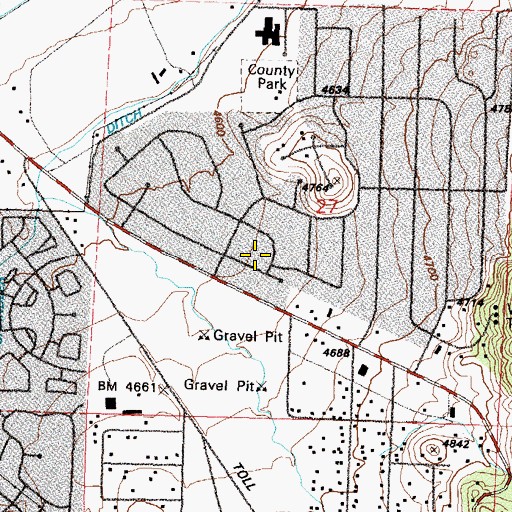 Topographic Map of McKnight Well, NV