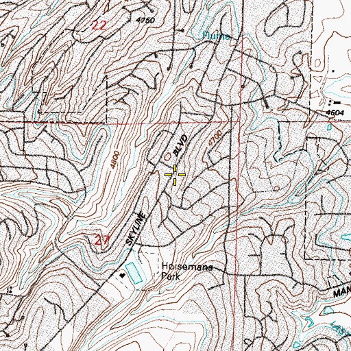 Topographic Map of Guisti Well, NV