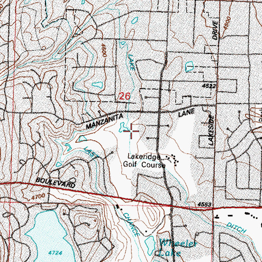 Topographic Map of Quadrio Well, NV
