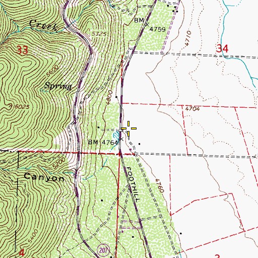 Topographic Map of Childs Station (historical), NV