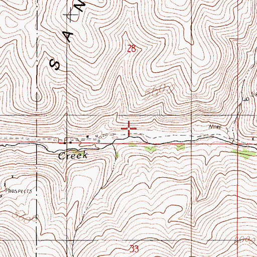 Topographic Map of Echave Ranch, NV