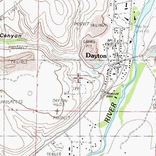 Topographic Map of Gold Canyon, NV