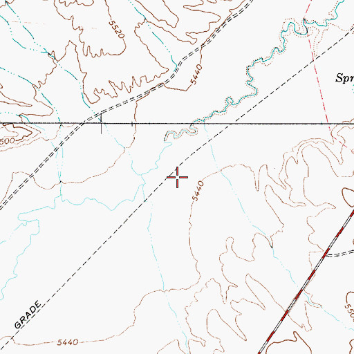 Topographic Map of Curtis (historical), NV