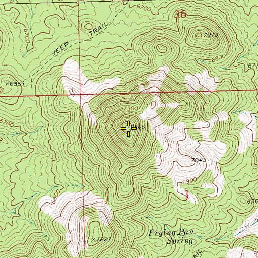 Topographic Map of Fairview Range, NV