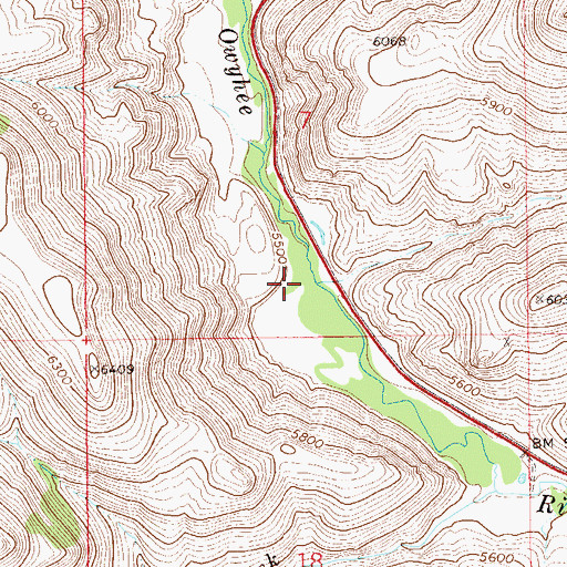 Topographic Map of Reed Creek, NV