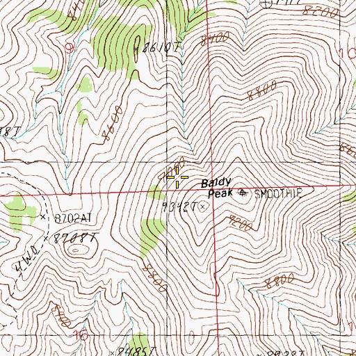 Topographic Map of Antelope Range, NV