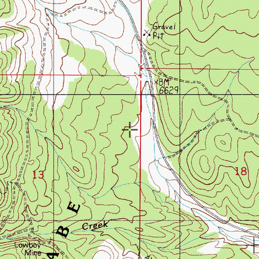 Topographic Map of Blackbird Ranch, NV