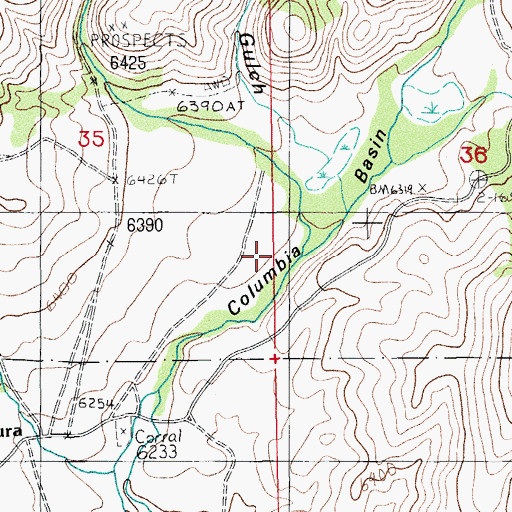 Topographic Map of Blue Jacket Creek, NV