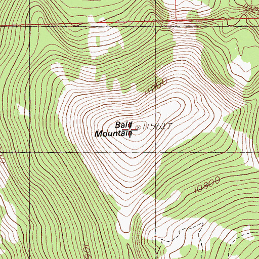 Topographic Map of Blue Ridge, NV