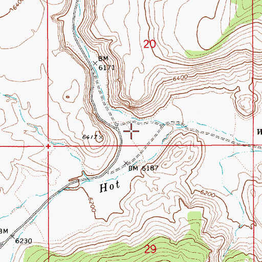 Topographic Map of Box Canyon, NV