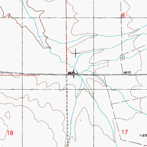 Topographic Map of Brennen Creek, NV