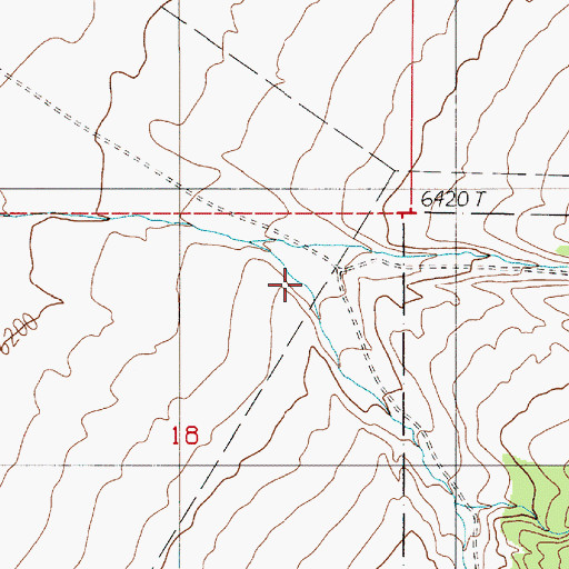 Topographic Map of Brooks Canyon, NV