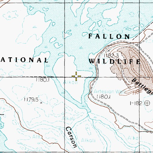 Topographic Map of Carson River, NV