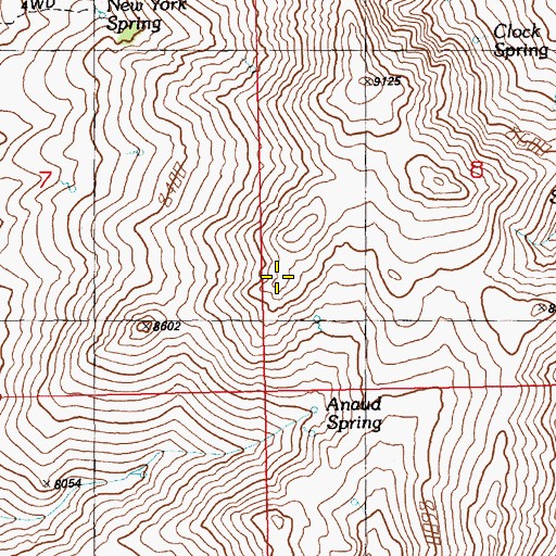 Topographic Map of Egan Range, NV