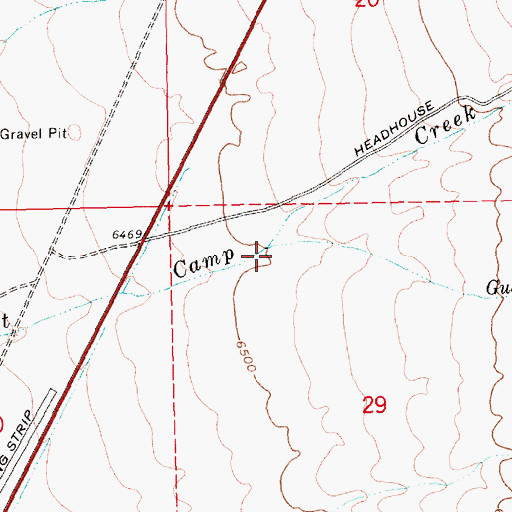 Topographic Map of Gubler Wash, NV