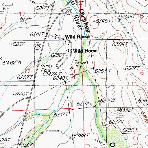 Topographic Map of Jacks Creek, NV