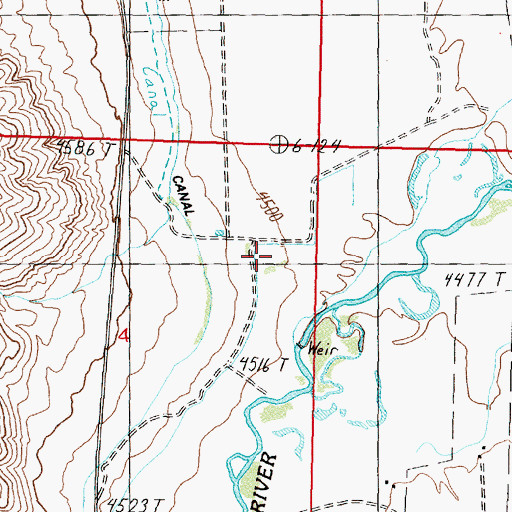 Topographic Map of Lee Sanders Ditch, NV