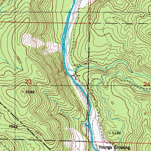 Topographic Map of Leviathan Canyon, NV