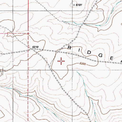 Topographic Map of Mahogany Ridge, NV