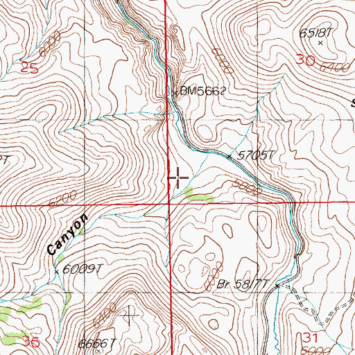 Topographic Map of McMahan Ranch, NV