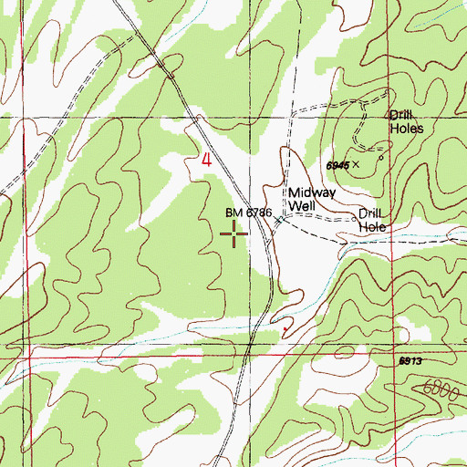Topographic Map of Midway Well, NV