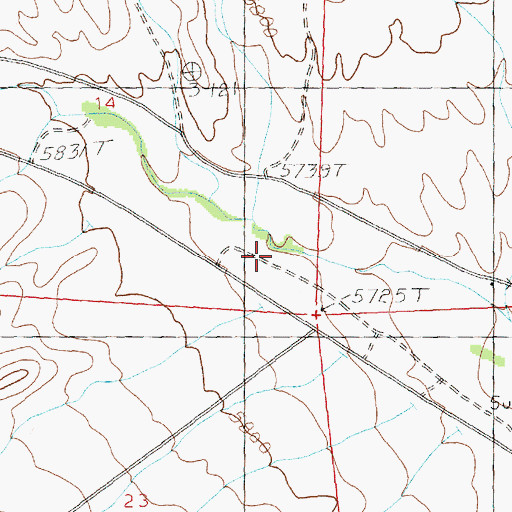Topographic Map of Miller Basin Wash, NV