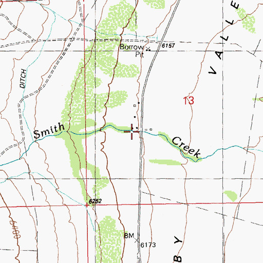 Topographic Map of North Ranch, NV