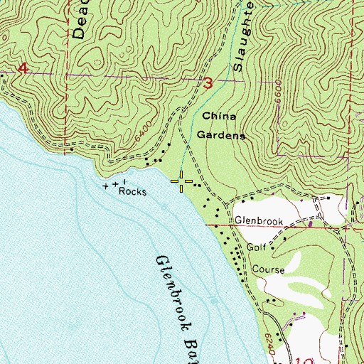 Topographic Map of Slaughterhouse Canyon, NV