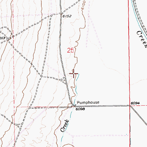 Topographic Map of Steptoe Creek, NV