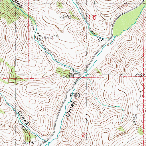 Topographic Map of Timber Gulch, NV