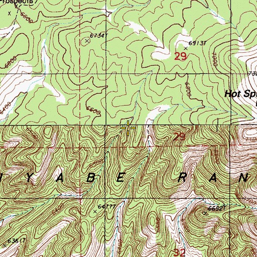 Topographic Map of Toiyabe Range, NV