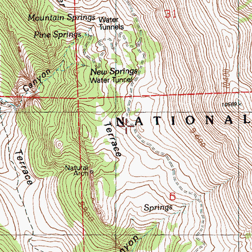Topographic Map of Upper Terrace, NV