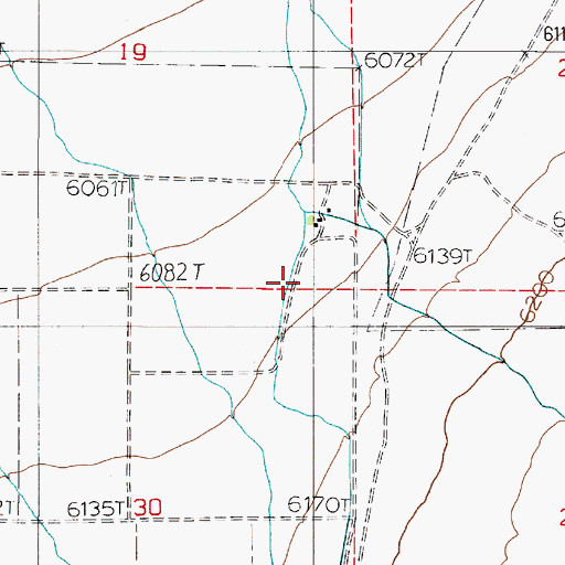 Topographic Map of Washington Creek, NV