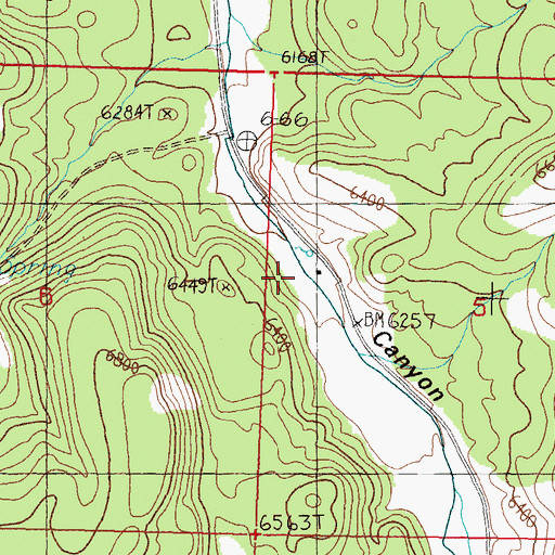 Topographic Map of Wiley Ranch (historical), NV