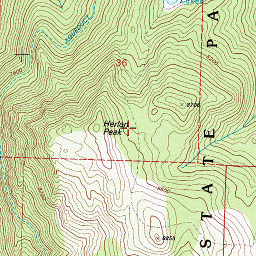 Topographic Map of Herlan Peak, NV