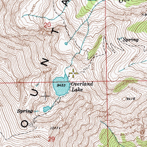 Topographic Map of Ruby Crest Trail, NV